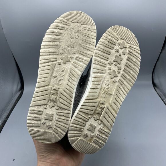 Hey Dude Wally Youth Stretch Yin Yang Gray Lightweight Casual Youth Size 5 US - Picture 7 of 7